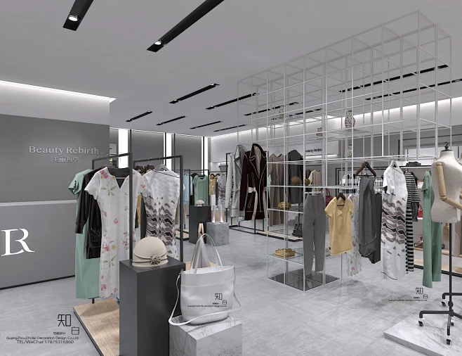 快时尚女装店，服装店设计，店铺设计-花瓣网