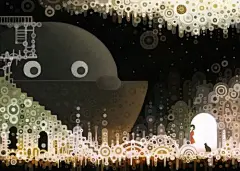 素色年华，诸多风景都已流逝，而时光总是把最美的东西加以修饰，永远占据着心底最动魂的那根心弦，即便是轻轻碰触，都会牵制着那根为之心颤的神经，回味着那一幕幕暖心的缠绵。来自仮眠的插画作品