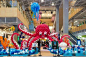 国外购物中心超壮观气球展_展览_活动_海洋生物