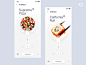 比萨订单UI设计ae aep设计白色ai ios圈用户中心设计用户帐户艺术食品app app电子商务订购食品比萨饼插图动画运动ui