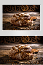 创意美味全麦面包食品图片
