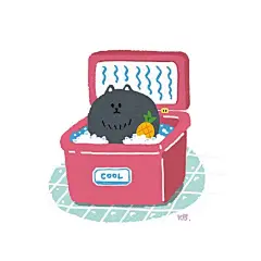 没看出来主角是一只蓝猫吧！
没关系，我也是猜测而已！哈哈哈哈！反正很酷！这位喜欢的画师的多个形象多很迷人！
ins：kyebbang2
插画目录 ​​​​