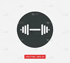 杠铃,哑铃,图标,学校体育馆,白色,分离着色,模板,中心,举重,锻炼