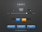 UI Shiny Blue_psd源文件下载-UI设计网 -