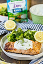 Greek Yogurt Ranch Salmon | The Cookie Rookie