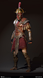 Spartan Berserker, Sabin Lalancette : I did the sculpting, game mesh, baking, texture painting for the outfit of the Spartan Berserker.

All the incredible metal, leather and cloth shaders in the game we're developped by Mathieu Goulet.
https://www.artsta