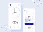 An alarm clock app alarm app branding clock app date design icon interface mobile product design settings time ui user interface ux watch 极简主义 界面