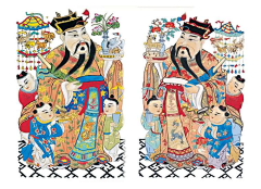 张丽桐桐采集到财神门神