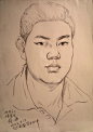 最近画的几幅人物头像钢笔速写-南江论坛-麻辣社区
