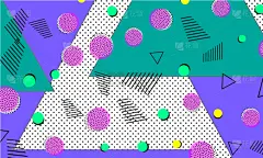 波普风,式样,孟斐斯,彩色背景,生日,可爱的,创造力,华丽的,几何形状,纺织品