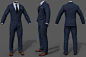 Trendy Looking outfit, Tito Belgrave : Business suit created with Marvelous Designer and textured/rendered in Substance Painter for a recent client.