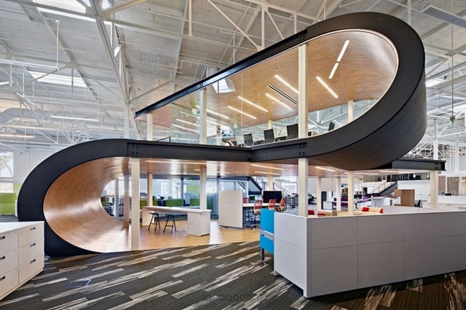 创意办公空间设计图集丨办公室会议室工位公...