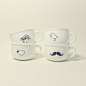 ZAKKA杂货 咖啡杯 暖手杯 牛奶杯 素描图案 小动物 生日礼物