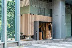 上海陆家嘴金融区高端酒店入口