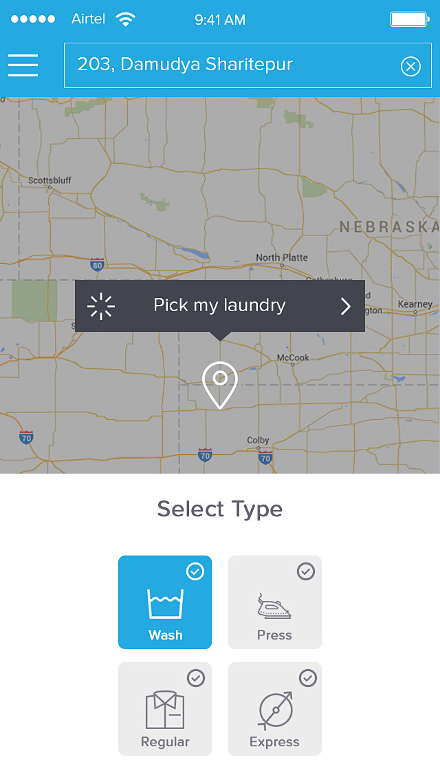 Pick my laundry sele...