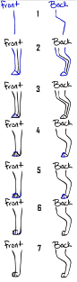 How to draw Dog_Cat legs_feet by =Qexx on deviantART