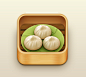 小笼包 美食 写实 icon 图标 设计