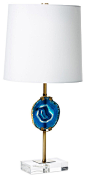 Remy Agate Table Lamp, Blue contemporary-table-lamps