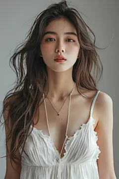 AI数字艺术美女医美肖像人物摄影图