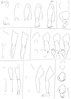 动漫人物腿、膝盖、脚、大腿小腿画法教程，赶紧收！