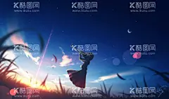 唯美风景插画壁纸  - 源文件下载【酷图网】唯美电脑壁纸,唯美风景插画,唯美风景壁纸,png,电脑壁纸,梦幻插画壁纸,少女插画壁纸
