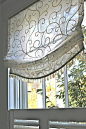 Love the simplicity of this sheer relaxed roman
