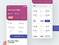 Travel App UI ios booking colors color flight travel app