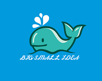 可爱的鲸鱼标志 鲸鱼logo 卡通标志 ...