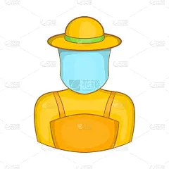Beekeeper,卡通,计算机图标,时尚,分离着色,农业,有机食品,自然,男人,博客