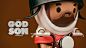 God son sticker : sticker pack jesus