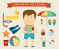 Character design. Summer holidays : Character design. Summer holidays