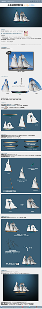 小帆船的绘制过程 - ICONFANS|图标粉丝网|专业图标界面设计论坛,软件界面设计,图标制作下载,人机交互设计