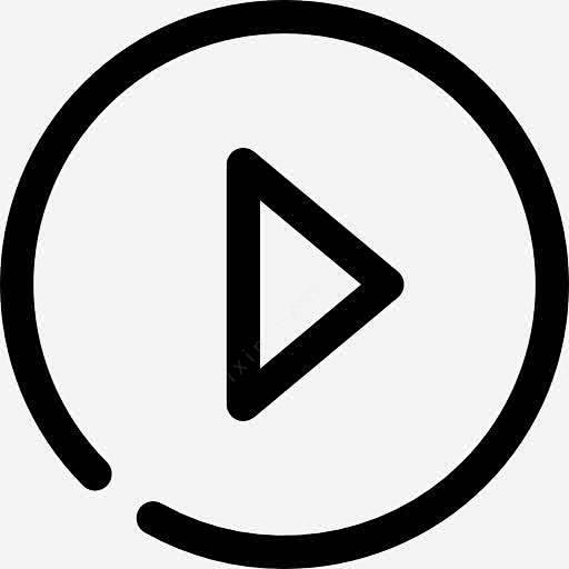 音乐播放器的播放按钮图标png免抠素材新图网