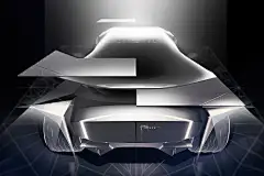 这个 Tesla Origami 概念是 Cyber​​truck 和 NASA 漫游车的科幻融合！ - 扬科设计