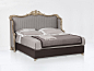 Double bed with high headboard with upholstered headboard ART. 2115 | Double bed - Chelini