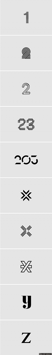 数字icon-花瓣网|陪你做生活的设计师 | 图形设计 标志 商标 LOGO 字母设计 符号设计图