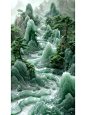翡翠青绿山水（含关键词）