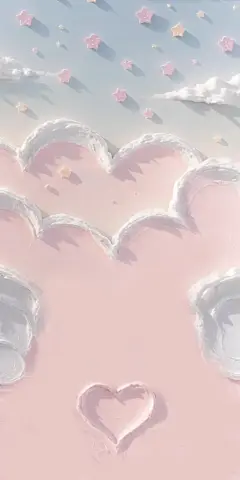 ins原创壁纸｜粉色治愈系｜可爱心心｜梦幻星云 - 小红书