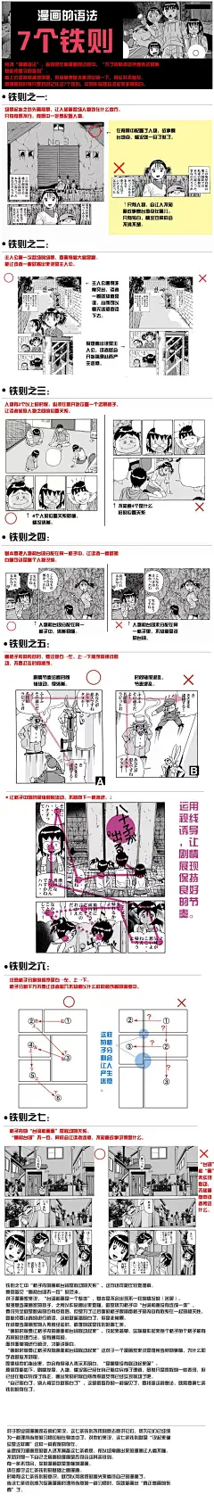 【绘画教程】关于漫画分镜不可不掌握的7大定律（新手必备）
