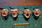 capt duff's many faces    red nose studio  super sculpy sculpt