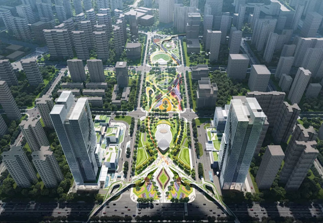 未来城市绿色生活- 宜宾高铁新城中轴公园...