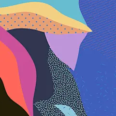 热带抽象日历高清JPG背景图片手绘AI矢量纹理素材 (19)