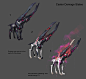 Ranged Attack Creature Design, Kory Hubbell : These are from an old cancelled project.  This creature was tranformed from a much friendlier beast: When infected with a dark energy, the body becomes mummified, dry, white and crackly/crumbly. The molten cor