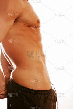 性感男性躯干;复制空间