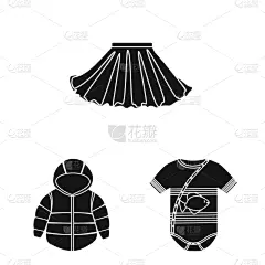 小的,棉,图标,可爱的,无尾礼服,热,外套,儿童,夏天,设计