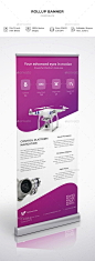 Roll Up Banner Template PSD