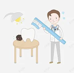 手绘蛀牙虫牙 免抠png 设计图片 免费下载 页面网页 平面电商 创意素材