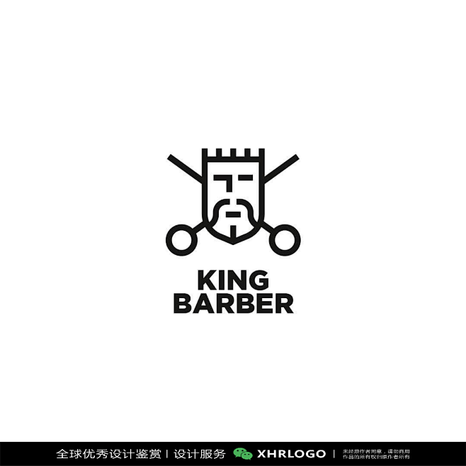 剪刀LOGO精选合集#理发店#美发#剪头发#发型师洗剪吹#标志设计 (44)