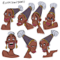 Character Expressions - African Sorceress, Chris Ables