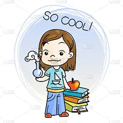 可爱的男孩准备上学了。用于书籍、印刷品、海报、卡片。